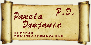 Pamela Damjanić vizit kartica
